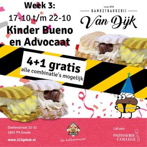 123 Gebak - Week 3 Social media Kinder en Advocaat - van Banketbakkerij van Dijk